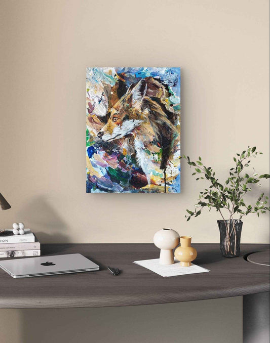Gemälde Fuchs – handgemaltes Original Acrylbild (30 x 40 cm)