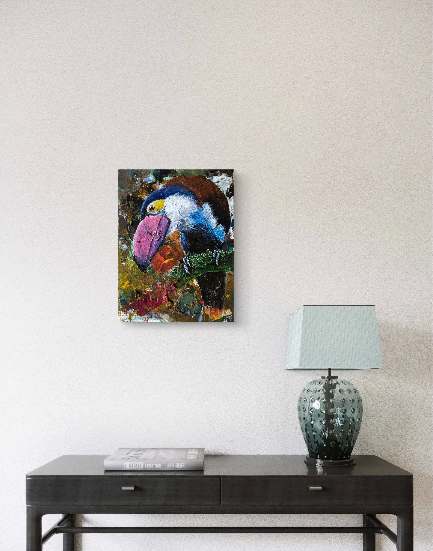Gemälde Tukan – handgemaltes Original Acrylbild (30 x 40 cm)