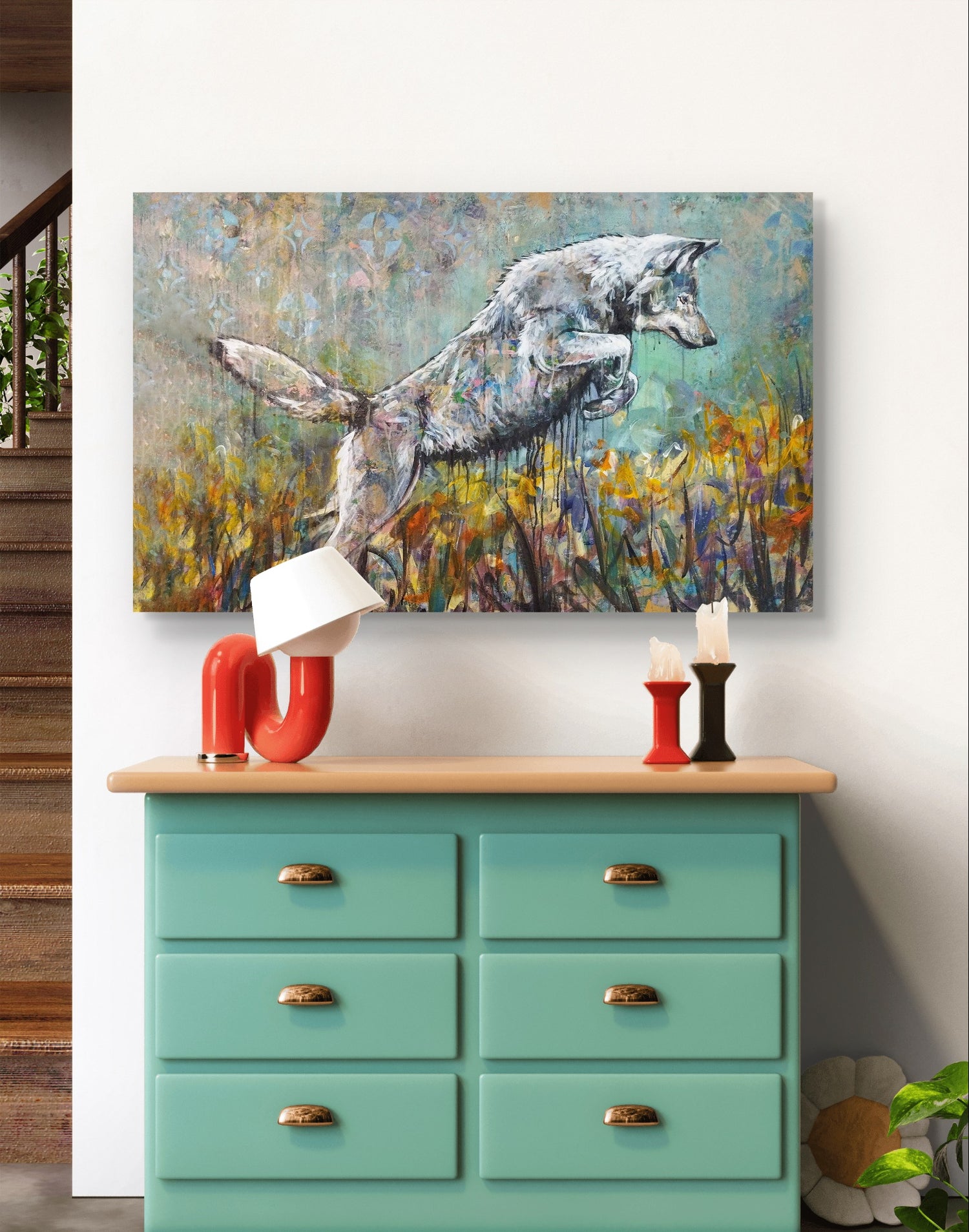 Daniel Heinz – Acryl auf Leinwand, 120 × 80 cm (2025) | Privatsammlung Hotel Cuxglamping