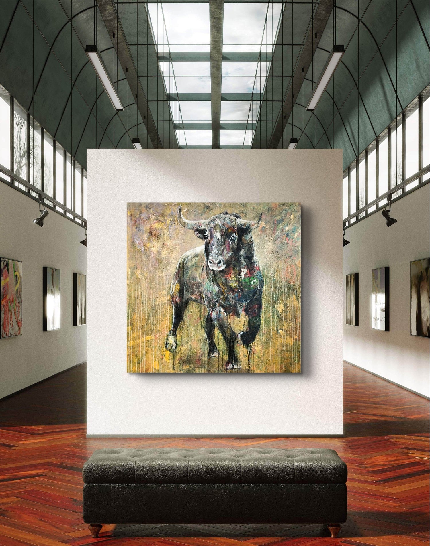 Daniel Heinz – Acryl auf Leinwand, 140 × 145 cm (2024) | Privatsammlung, Schweiz
