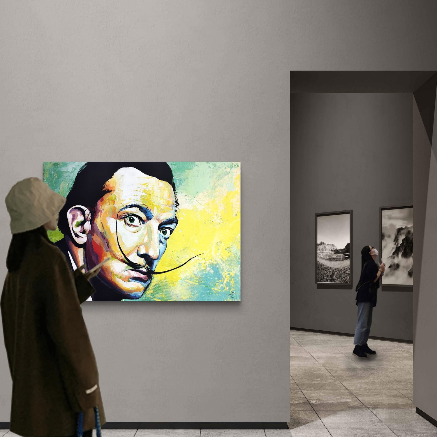 Daniel Heinz – Acryl auf Leinwand, 75 × 58 (2023) | Haegeumgang Theme Museum, Südkorea