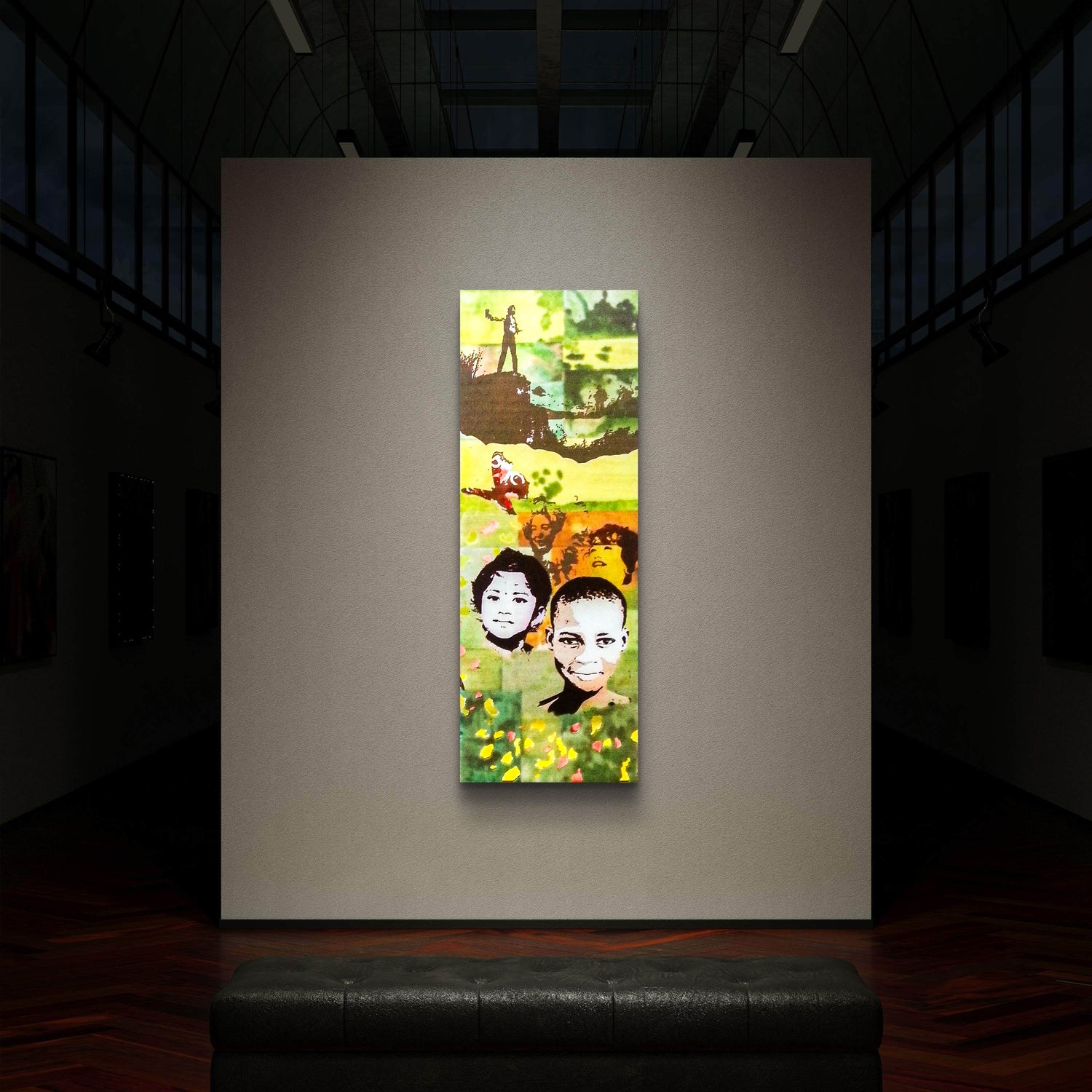 Daniel Heinz – Acryl auf Leinwand, 90 × 30 cm (2023) | Sammlung Bistum Augsburg