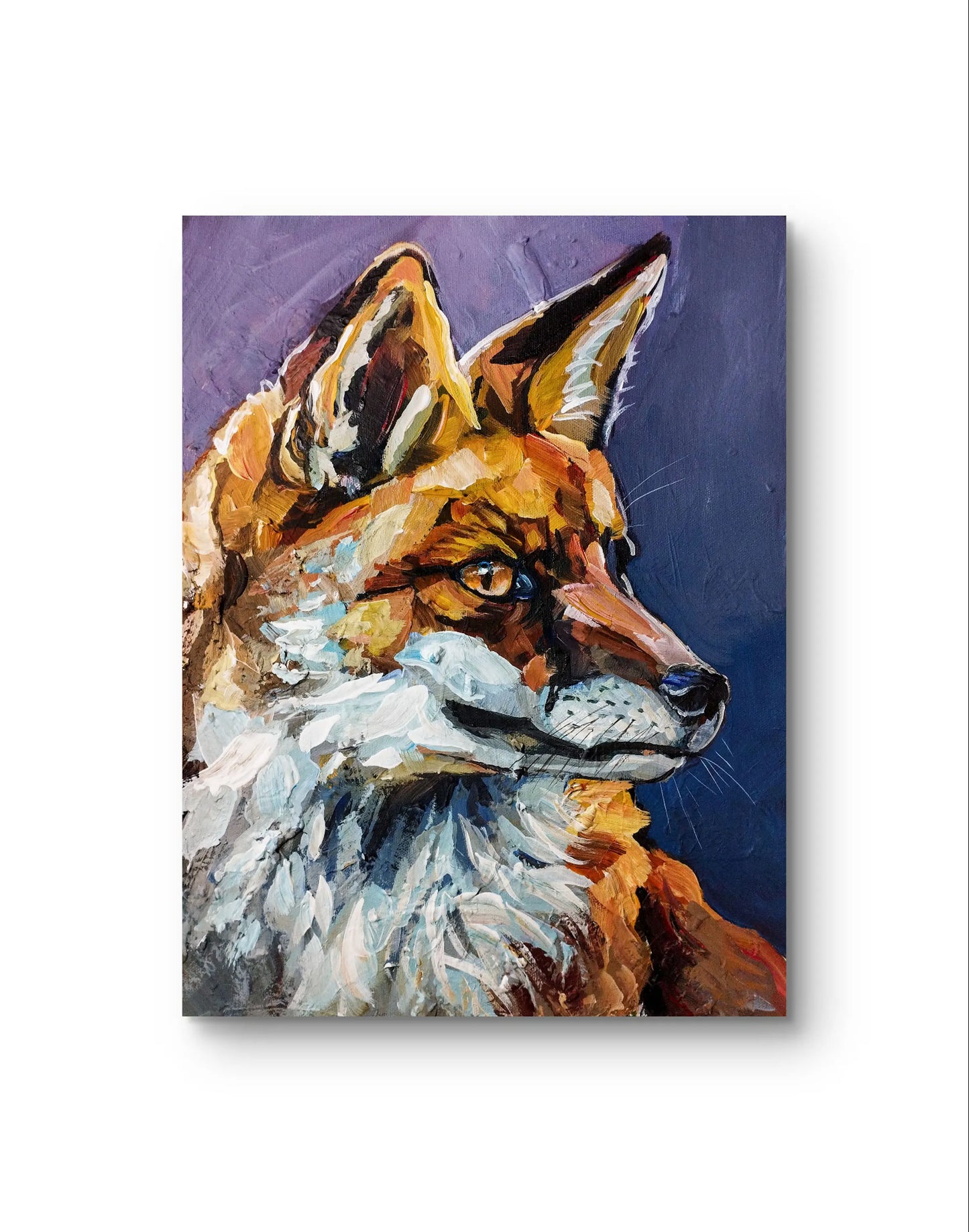 H1Z ART Acrylbild Gemälde Fuchsträume – handgemaltes Original Acrylbild (30 x 40 cm)