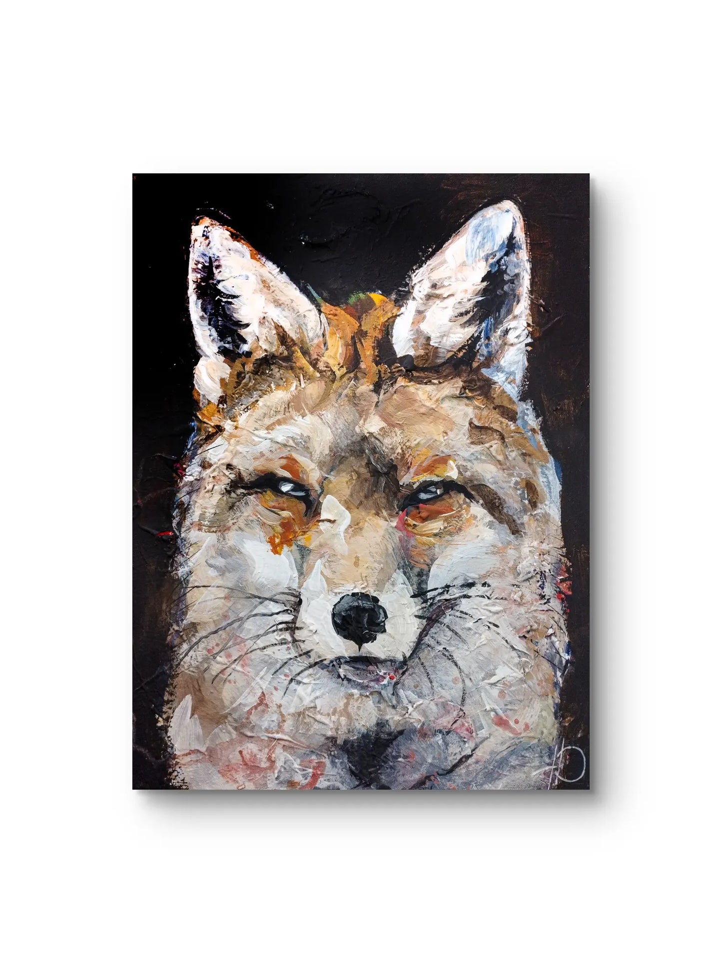 Fuchs Acrylgemälde handgemalt – Tierkunst original, moderne Tierbilder kaufen