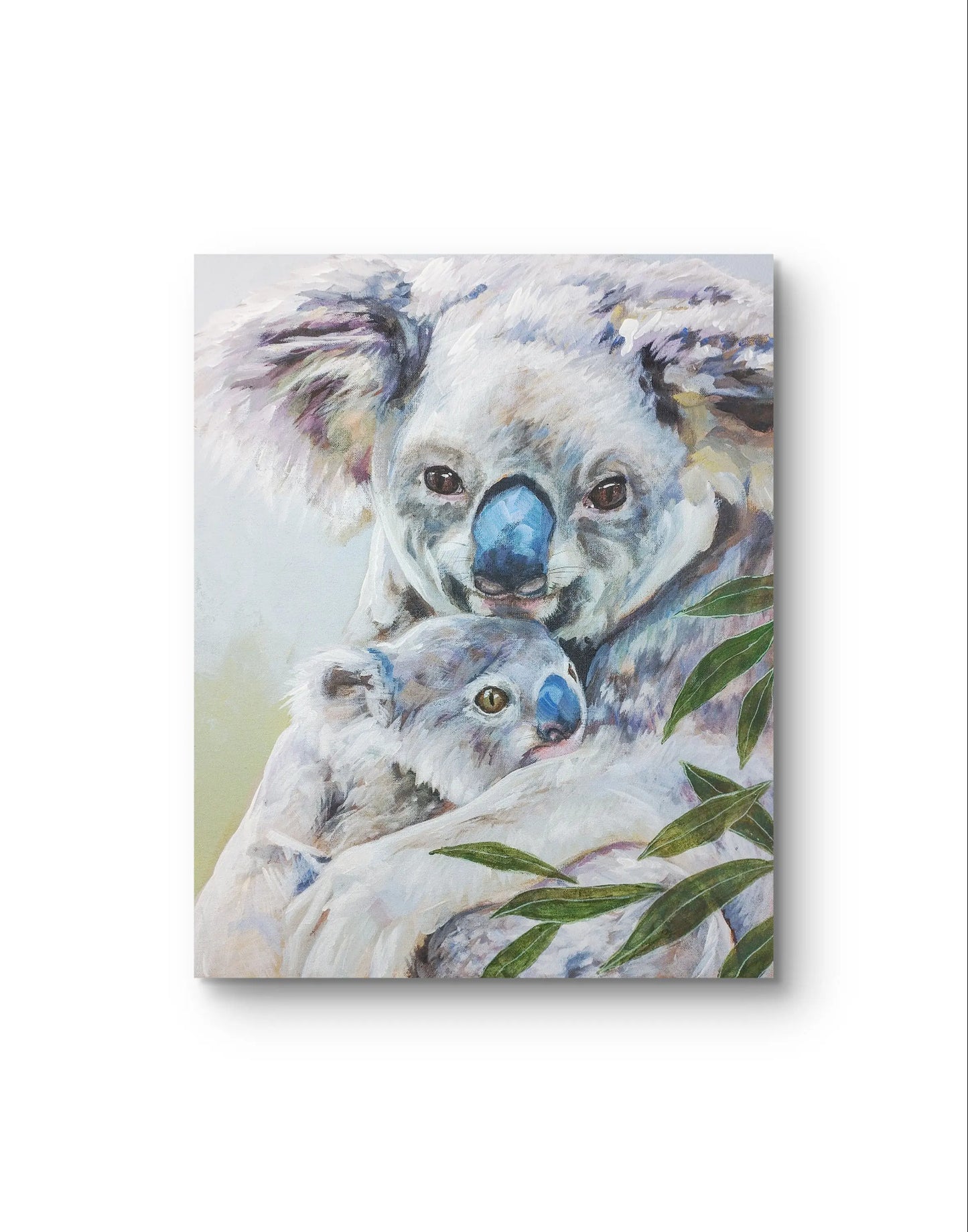 H1Z ART Acrylbild Gemälde Koala-Knuddel – handgemaltes Original Acrylbild (40 x 50 cm)