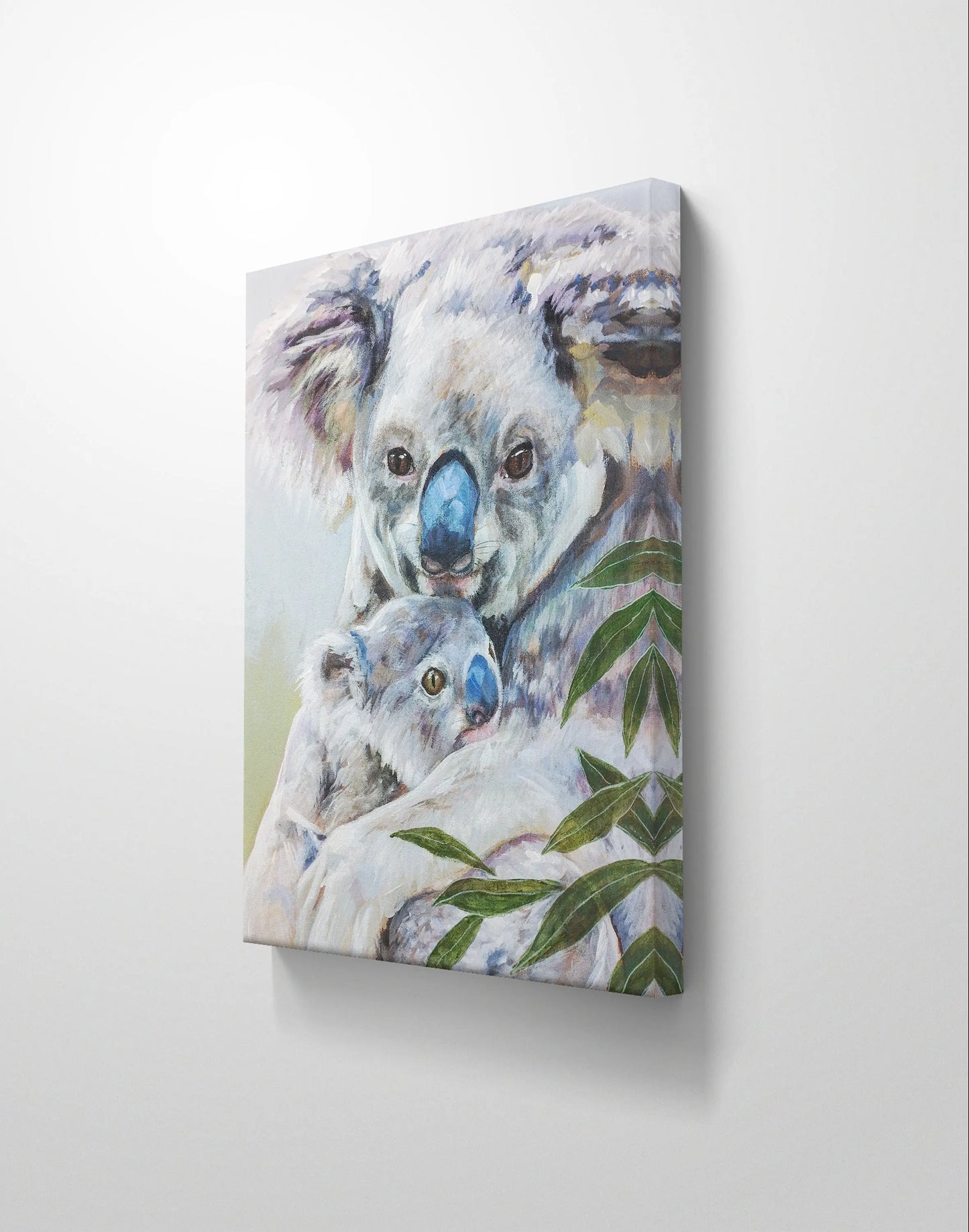 H1Z ART Acrylbild Gemälde Koala-Knuddel – handgemaltes Original Acrylbild (40 x 50 cm)