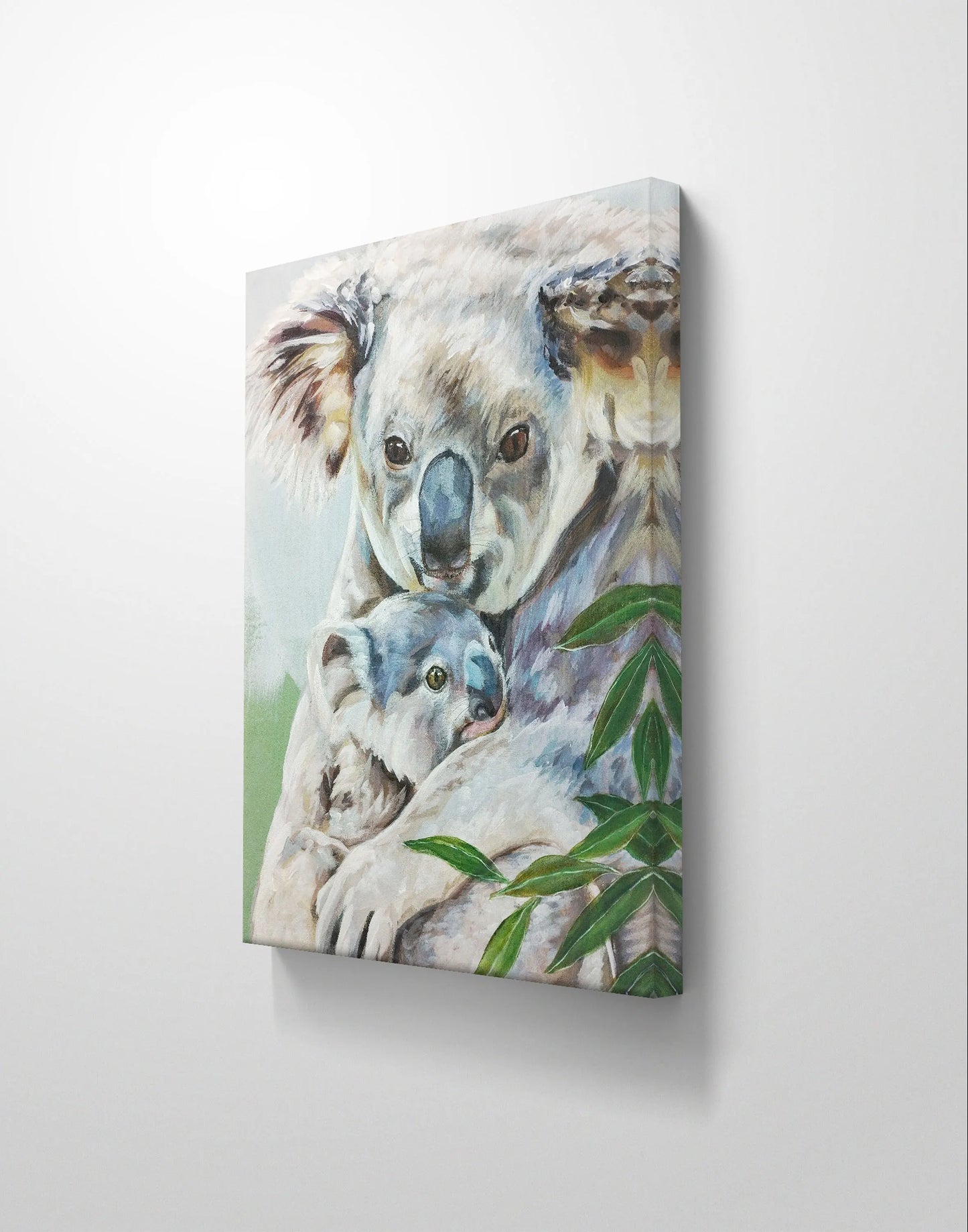 H1Z ART Acrylbild Gemälde Koala-Knuddel – handgemaltes Original Acrylbild (40 x 50 cm)