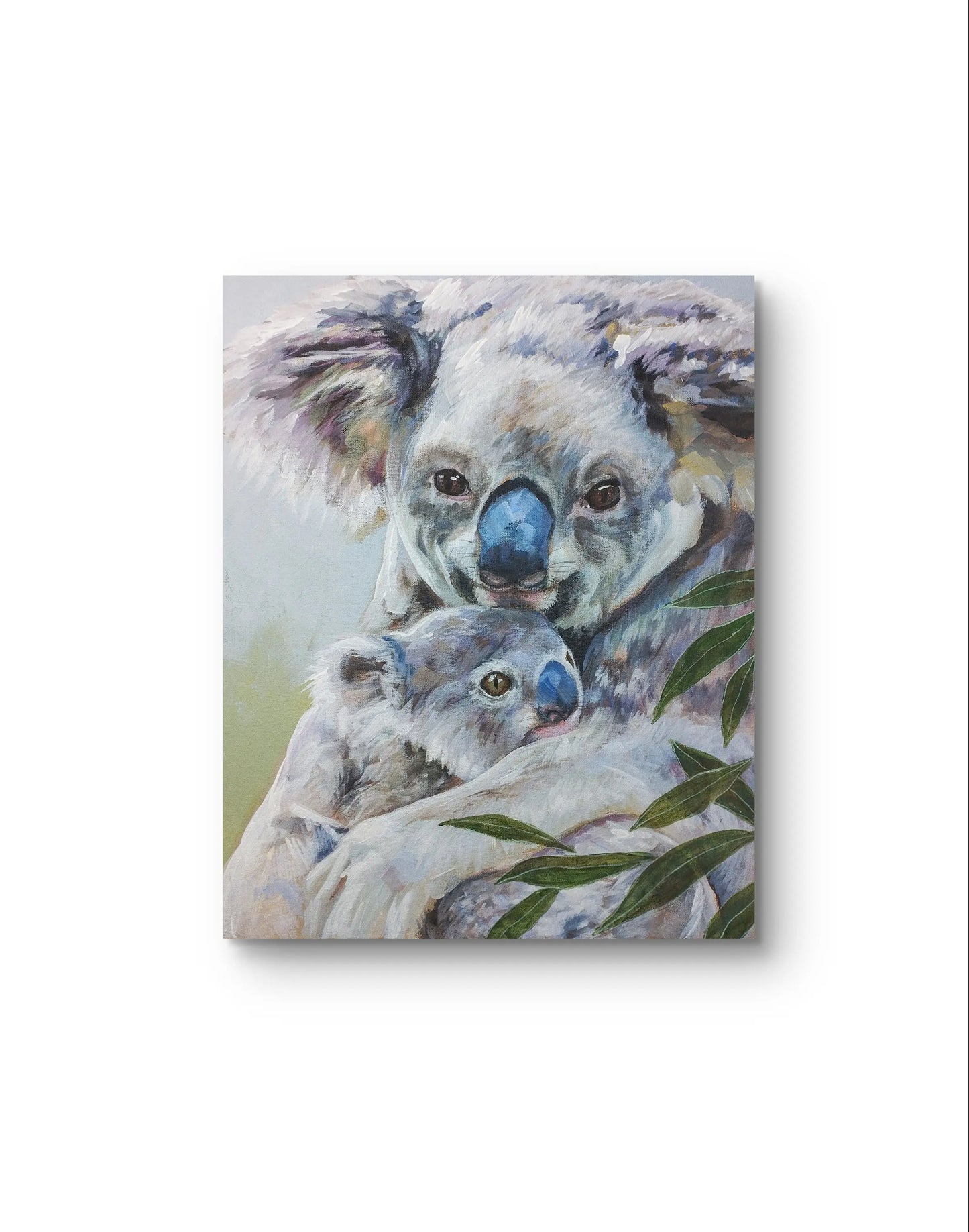 H1Z ART Acrylbild Gemälde Koala-Knuddel – handgemaltes Original Acrylbild (40 x 50 cm)