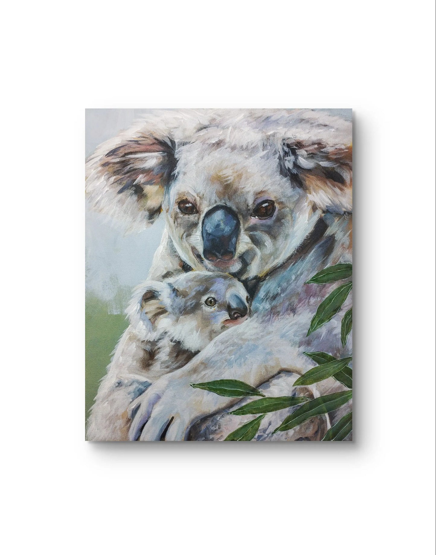 H1Z ART Acrylbild Gemälde Koala-Knuddel – handgemaltes Original Acrylbild (40 x 50 cm)