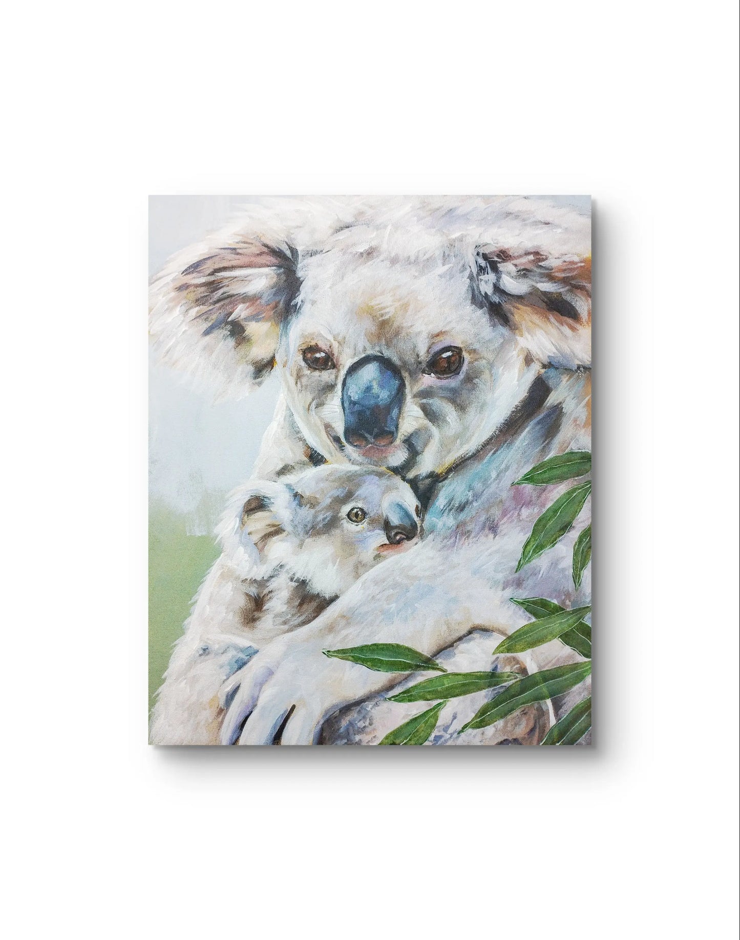 H1Z ART Acrylbild Gemälde Koala-Knuddel – handgemaltes Original Acrylbild (40 x 50 cm)