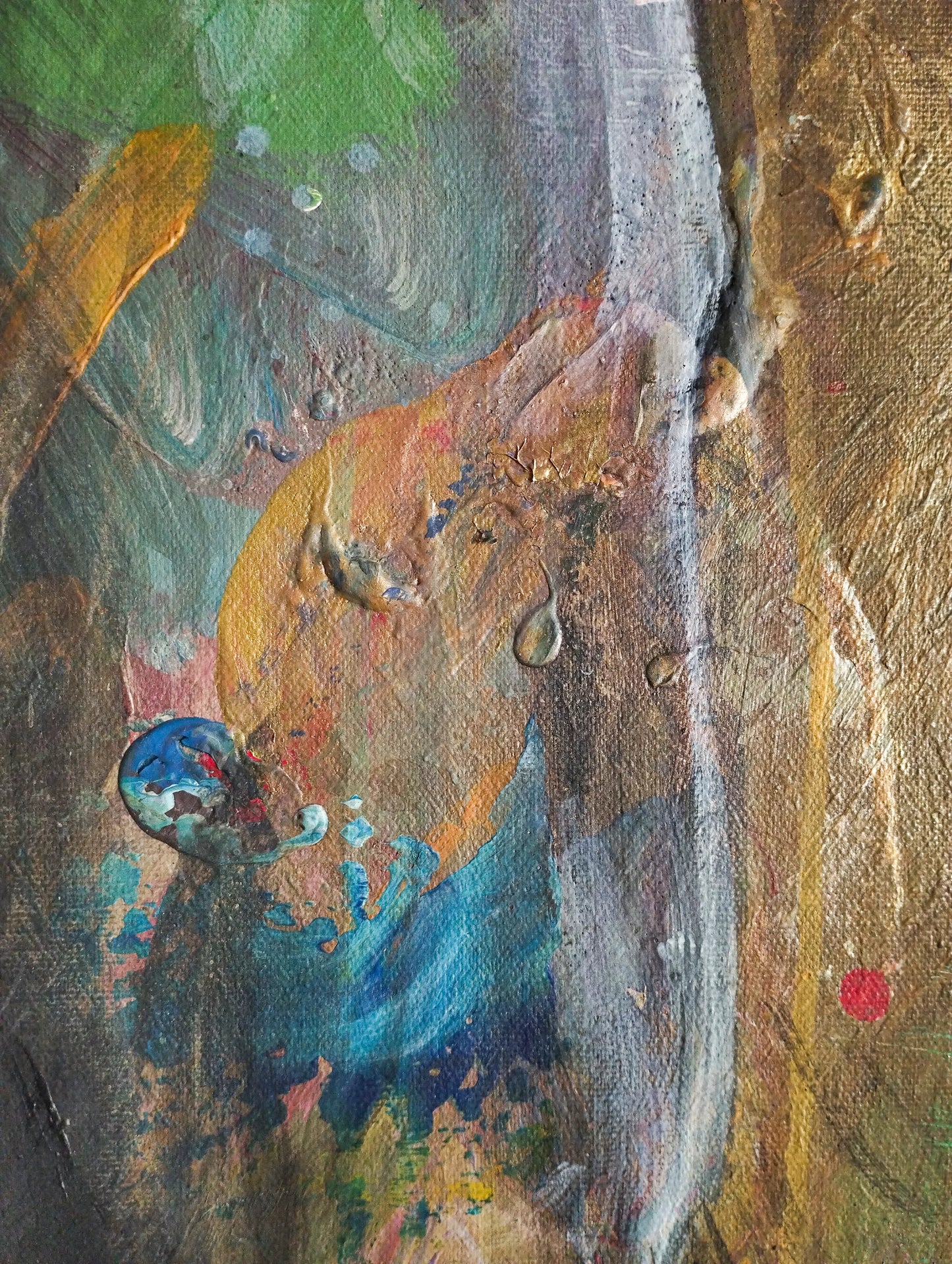 Gemälde Starker Stier – handgemaltes Original Acrylbild (140 x 145 cm)