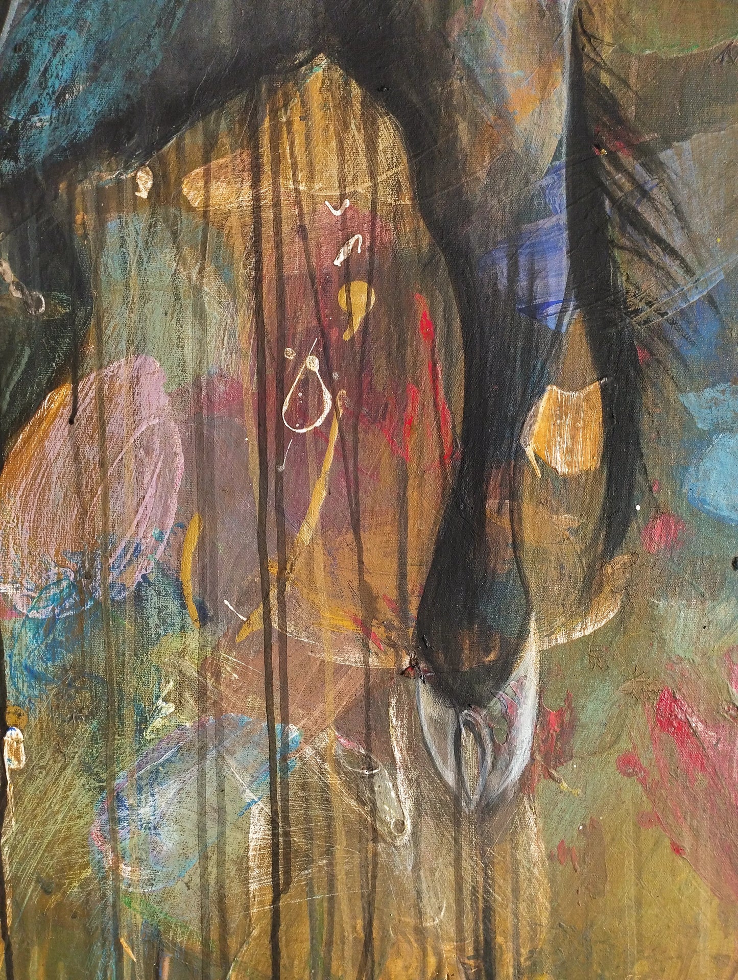Gemälde Starker Stier – handgemaltes Original Acrylbild (140 x 145 cm)