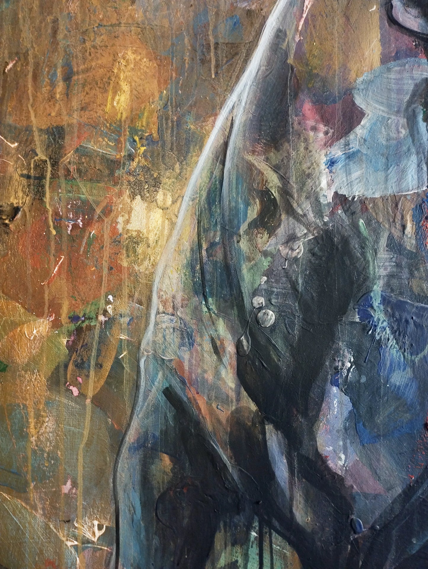 Gemälde Starker Stier – handgemaltes Original Acrylbild (140 x 145 cm)