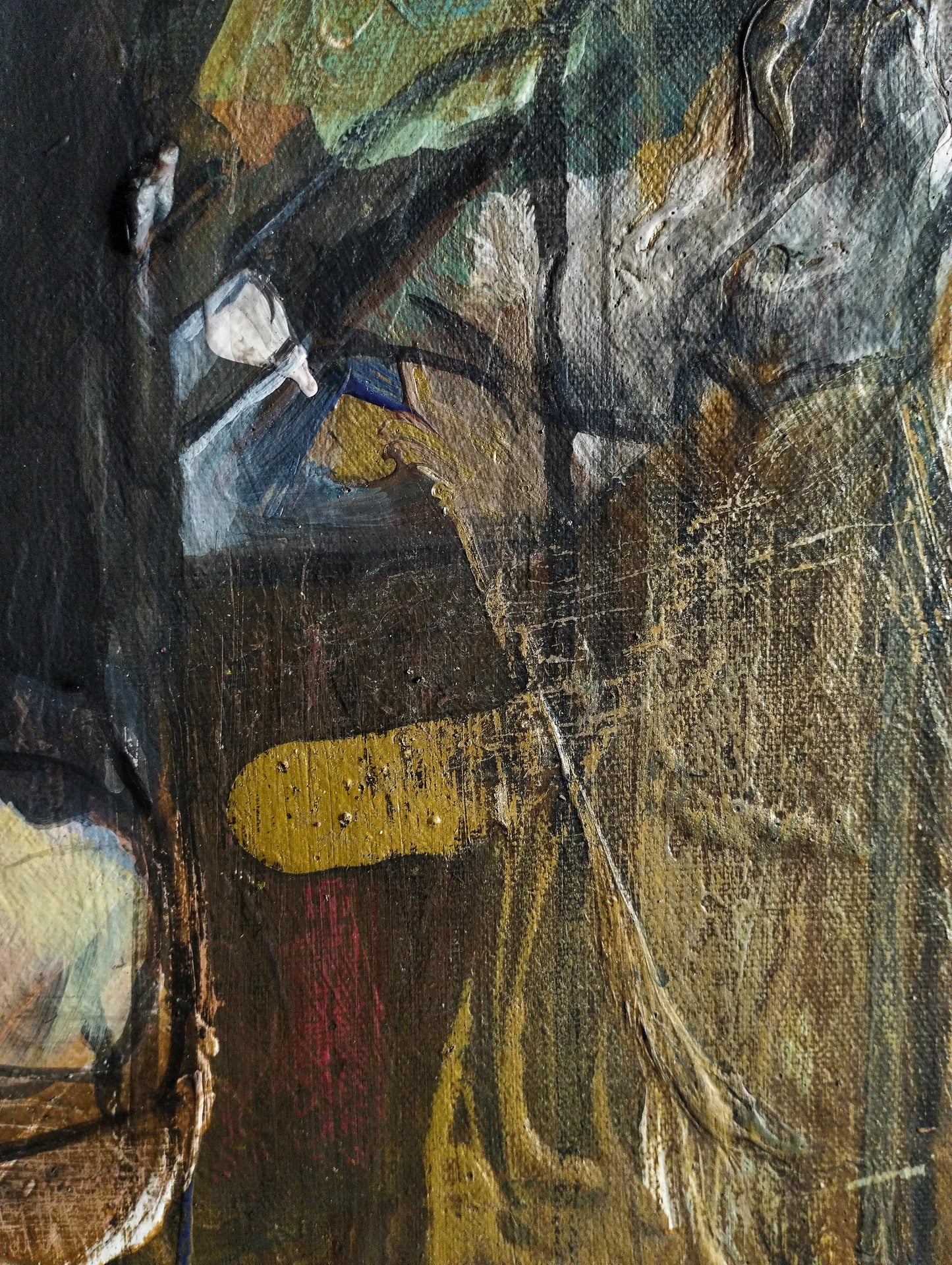 Gemälde Starker Stier – handgemaltes Original Acrylbild (140 x 145 cm)