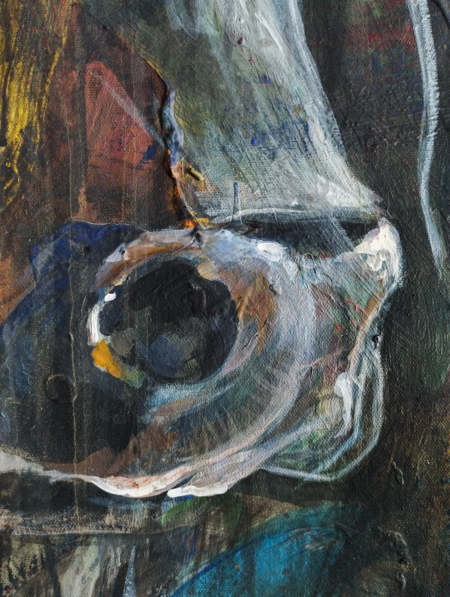 Gemälde Starker Stier – handgemaltes Original Acrylbild (140 x 145 cm)