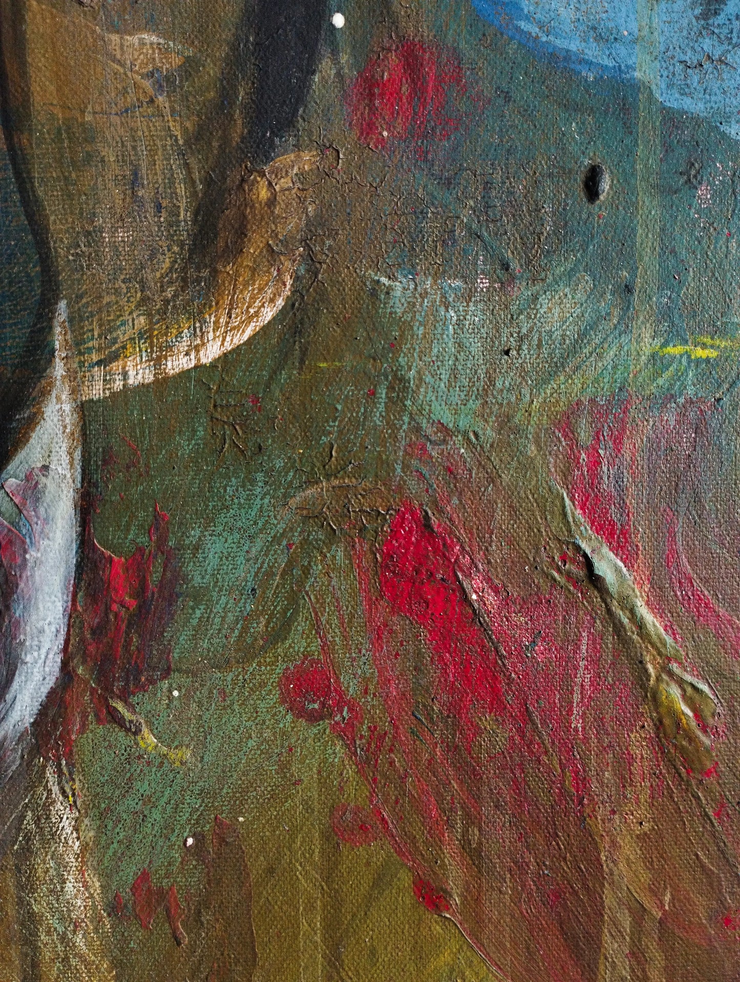 Gemälde Starker Stier – handgemaltes Original Acrylbild (140 x 145 cm)
