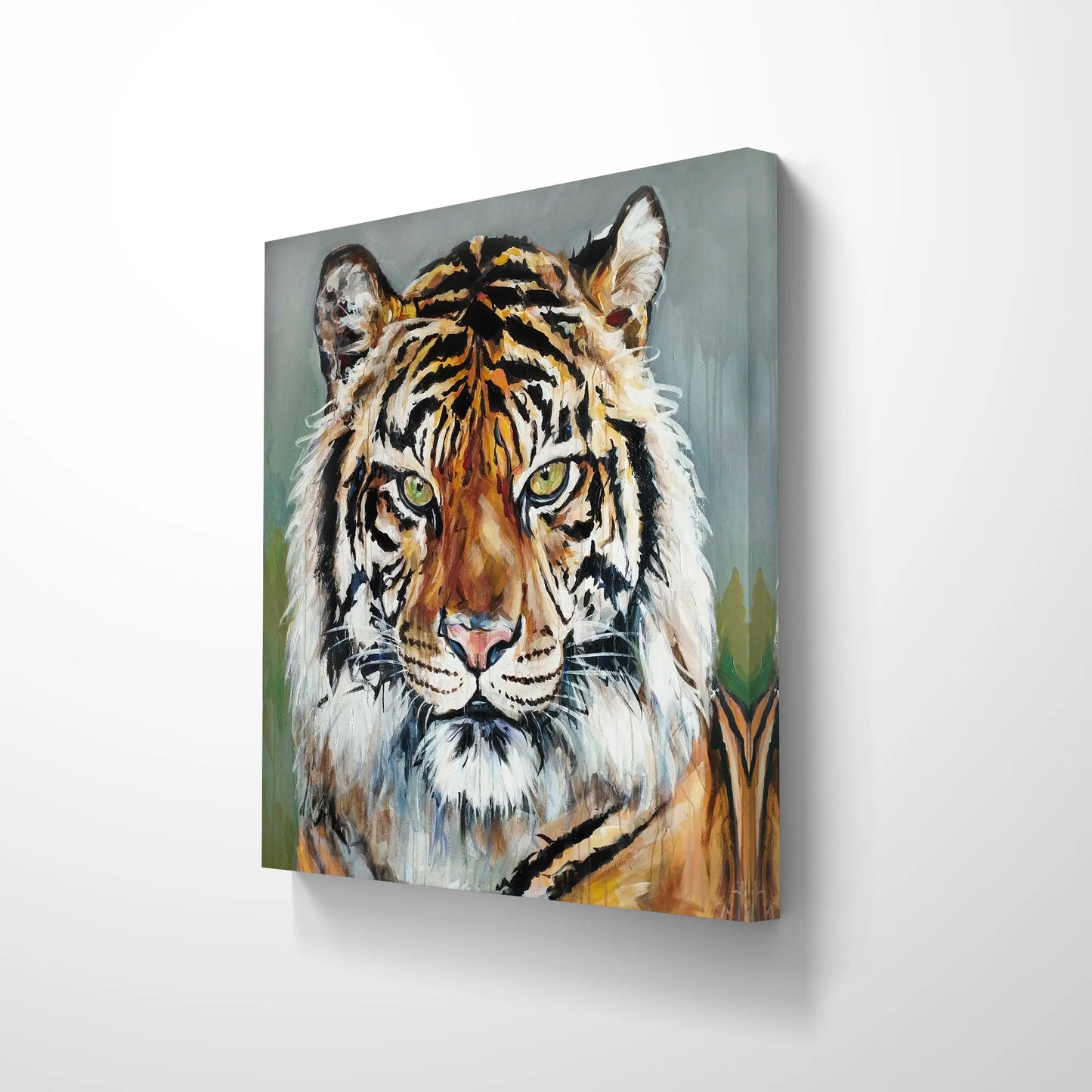 Gemälde Tiger – handgemaltes Original Acrylbild (120 x 120 cm)