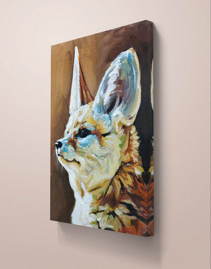 Heinz Acrylbild Wandbild Fennek Acryl auf Leinwand (34 x 24 cm)