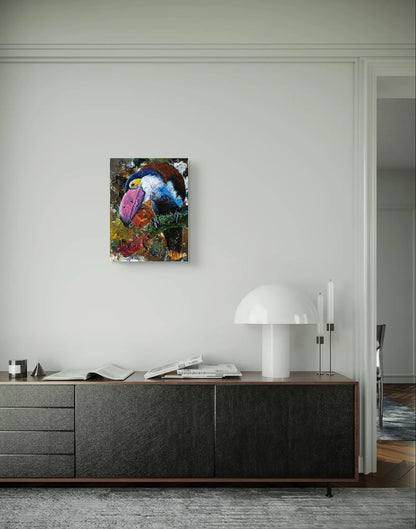 Gemälde Tukan – handgemaltes Original Acrylbild (30 x 40 cm)