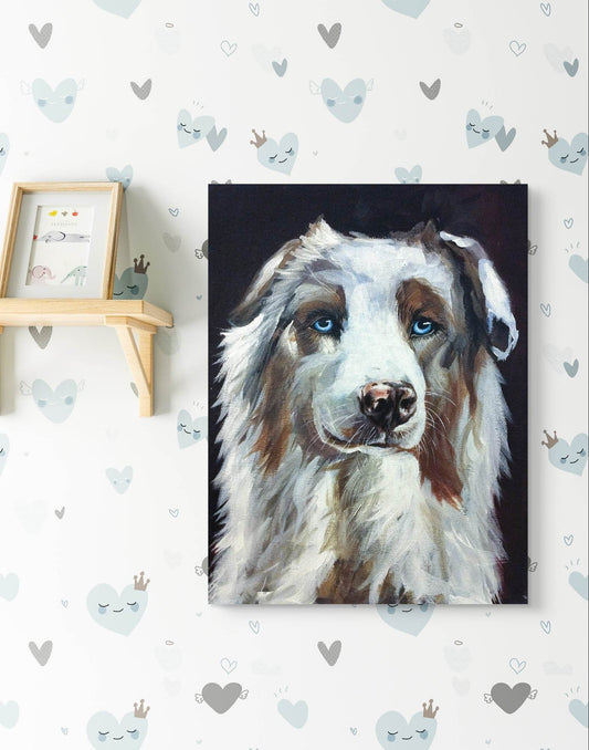 Gemälde Spinone Italiano – handgemaltes Original Acrylbild (30 x 40 cm)