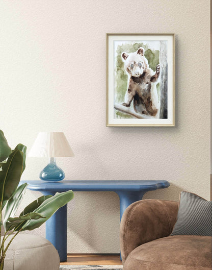 Heinz Acrylbild Aquarellbild Bär (30 × 40 cm)