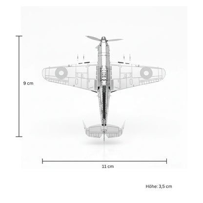Hurricane Fighter Metall Modell 3D Puzzle fertig gebaut Kampfflugzeug Deko