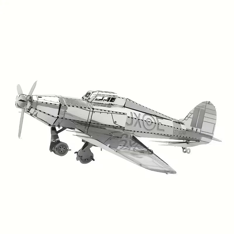 Hurricane Fighter 3D Puzzle Metall Bausatz Erwachsene Flugzeug Modell