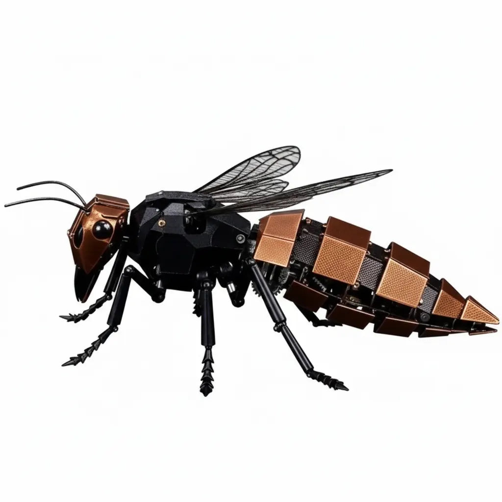 Wespe Metall Modell 3D Puzzle fertig gebaut Insekt Dekoration Schreibtisch