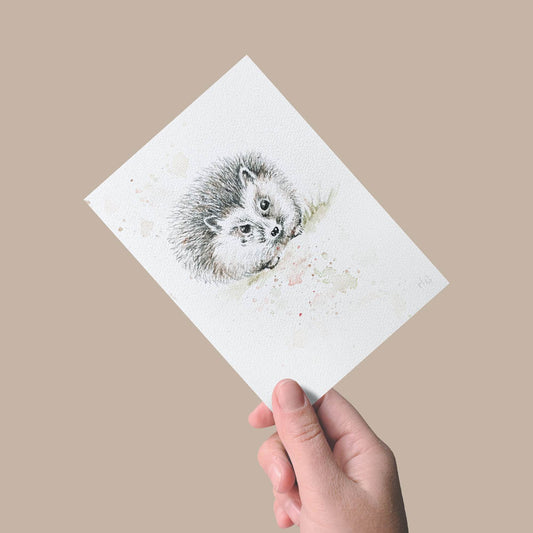 Postkarte „Nachtigall“ – Handgemalt