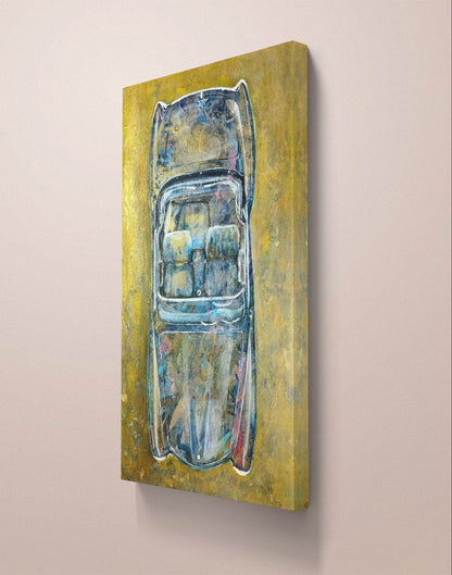 Heinz Acrylbild Wandbild Mercedes-Benz 190 SL Acryl auf Leinwand (85 x 50 cm)