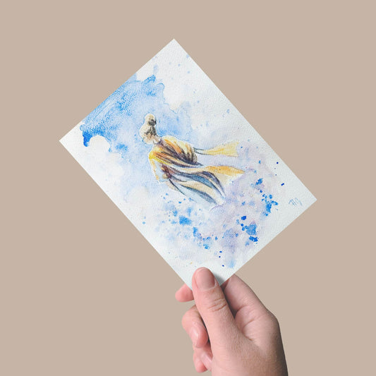 Postkarte „Aeterna“ – Handgemalt