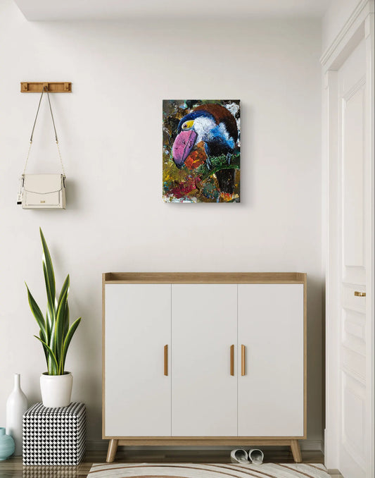 Gemälde Tukan – handgemaltes Original Acrylbild (30 x 40 cm)