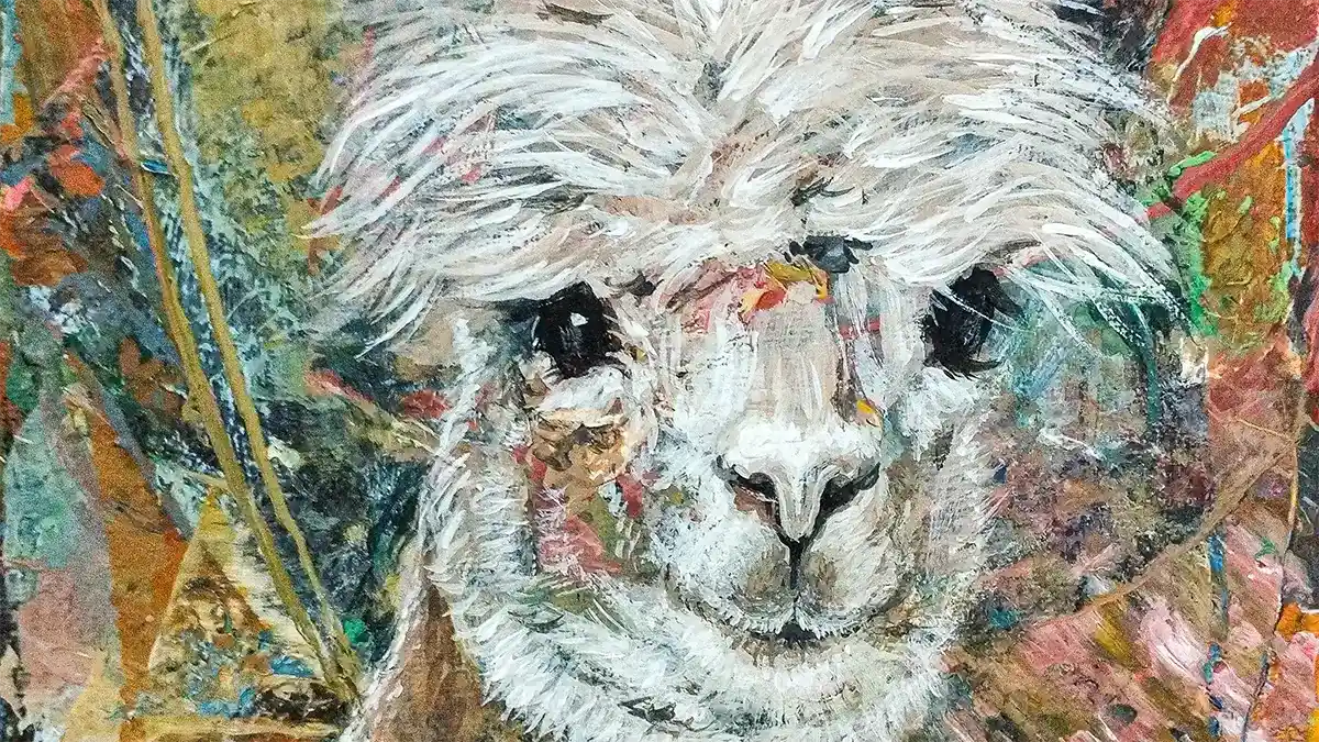 Handgemaltes modernes Tiergemälde in Acryl auf Leinwand – Originalkunst direkt vom Künstler