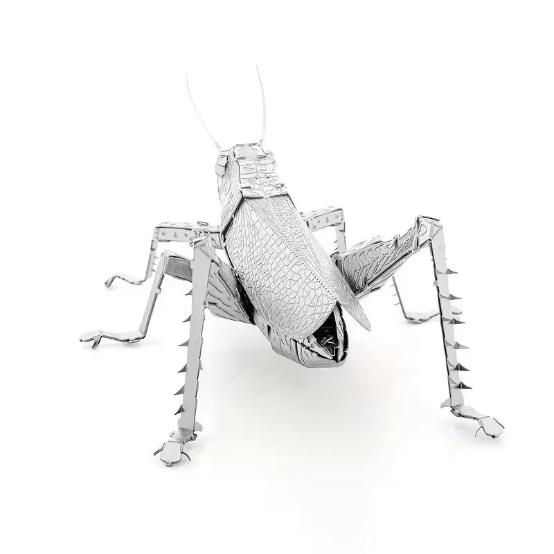 Heuschrecke Metall Modell 3D Puzzle fertig gebaut Insekt Deko Vitrine
