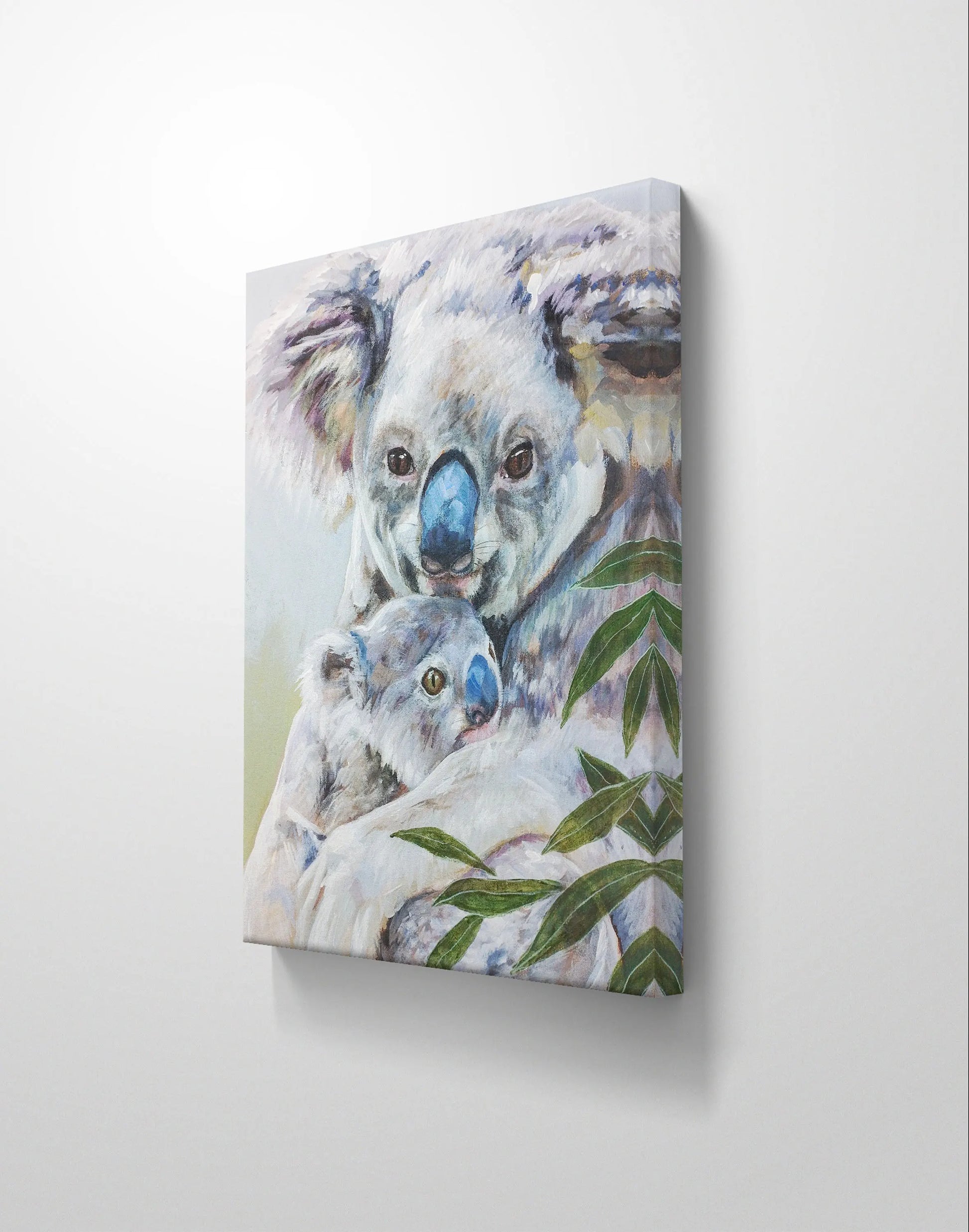 H1Z ART Acrylbild Gemälde Koala-Knuddel – handgemaltes Original Acrylbild (40 x 50 cm)