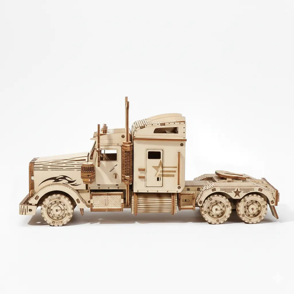 LKW Holz Modell Heimdekoration Schreibtisch Deko Wohnzimmer Regal