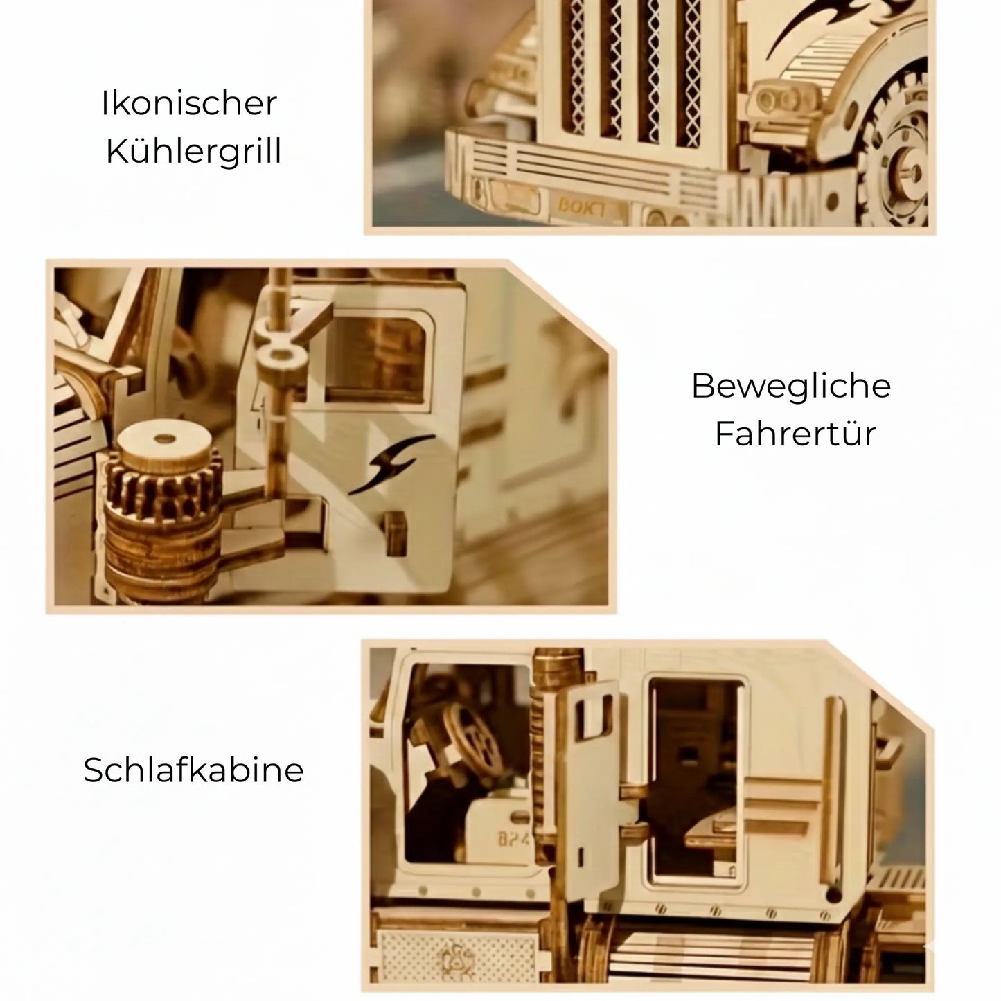 Schritt für Schritt Anleitung Holz Bausatz LKW ab 14 Jahren