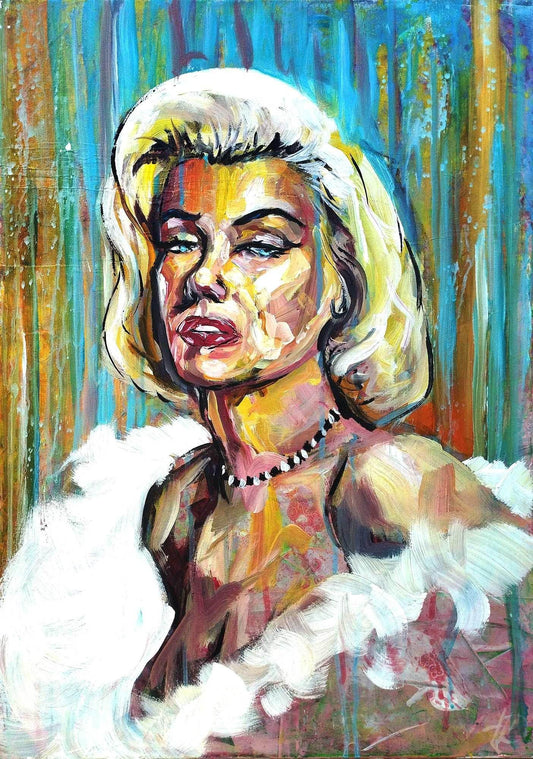 Gemälde Marilyn Monroe Original Acrylbild (50 x 70 cm)