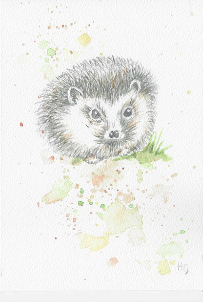 Postkarte „Nachtigall“ – Handgemalt
