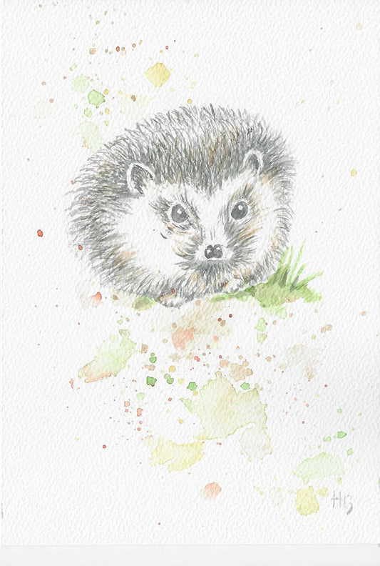 Postkarte „Nachtigall“ – Handgemalt
