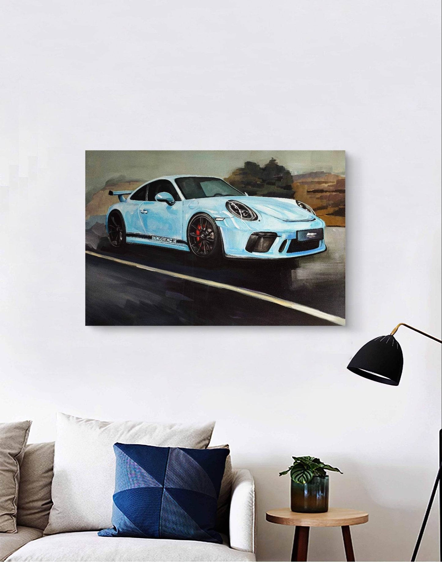 Heinz Acrylbild Wandbild Porsche – GT3 Acryl auf Leinwand (120 x 80 cm)