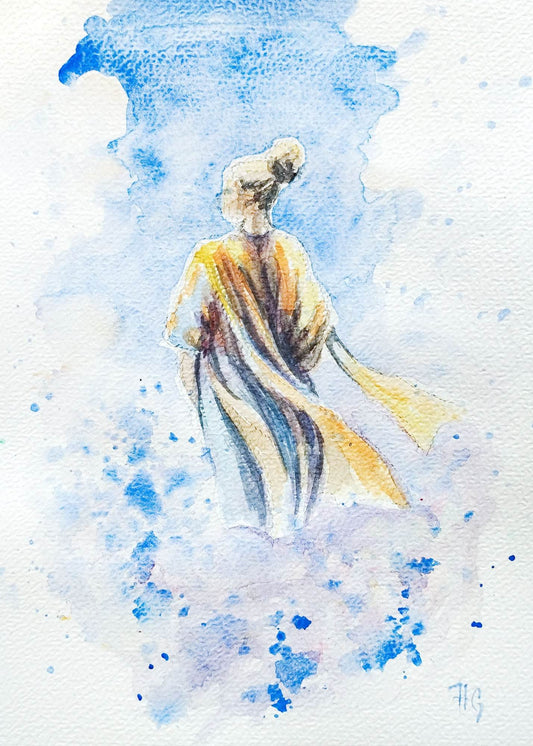 Postkarte „Aeterna“ – Handgemalt